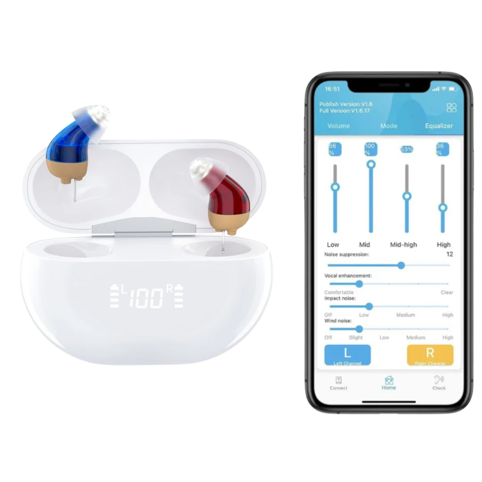 VoiceVivid™  Micro CIC Smart Hearing (App Controlled)
