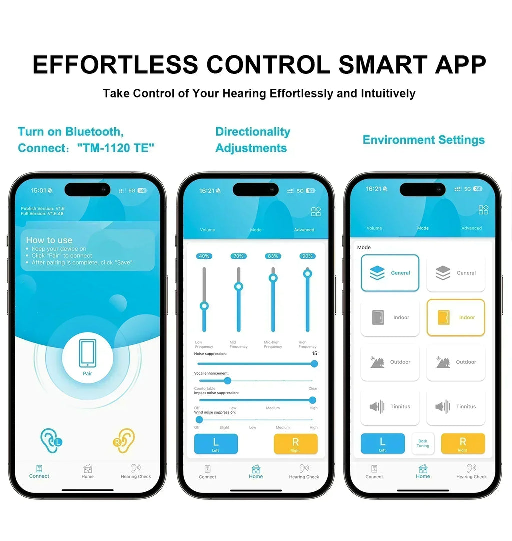 VoiceVivid™ ITE Smart Hearing (App Controlled)