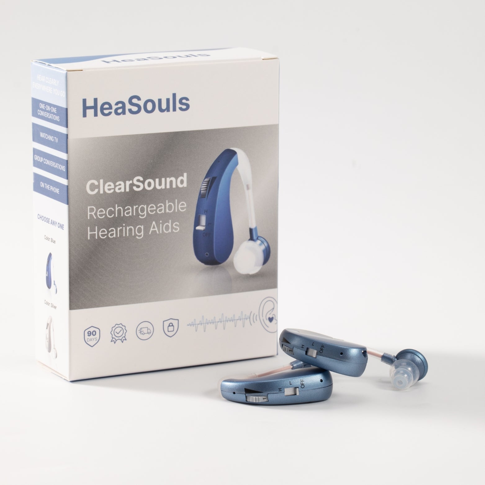 VoiceVivid™ BTE Rechargeable Hearing (Pair Of 2)